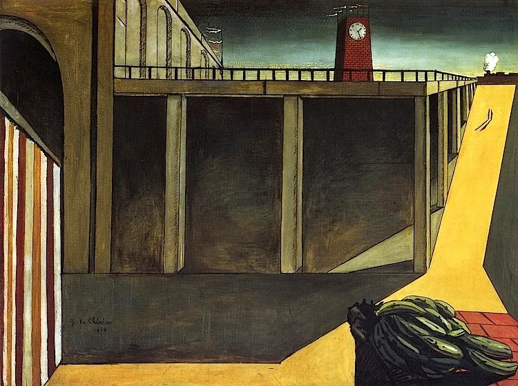 Stazione di Montparnasse, Giorgio De Chirico